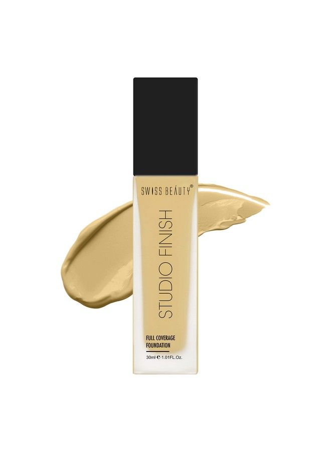 Studio Full Coverage Face Cream Makeup Foundation (Medium Pale 30Ml) Matte Finish