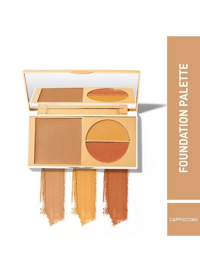 Total Makeover Ff Matte Cream Foundation Palette With Spf 30 And Skin Tone Corrector (Cappuccino Beige 5 Gm)