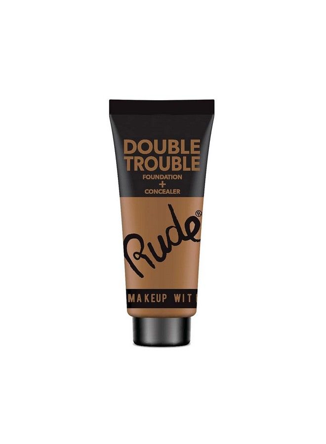 Cosmetics Double Trouble Foundation + Concealer Tan 12