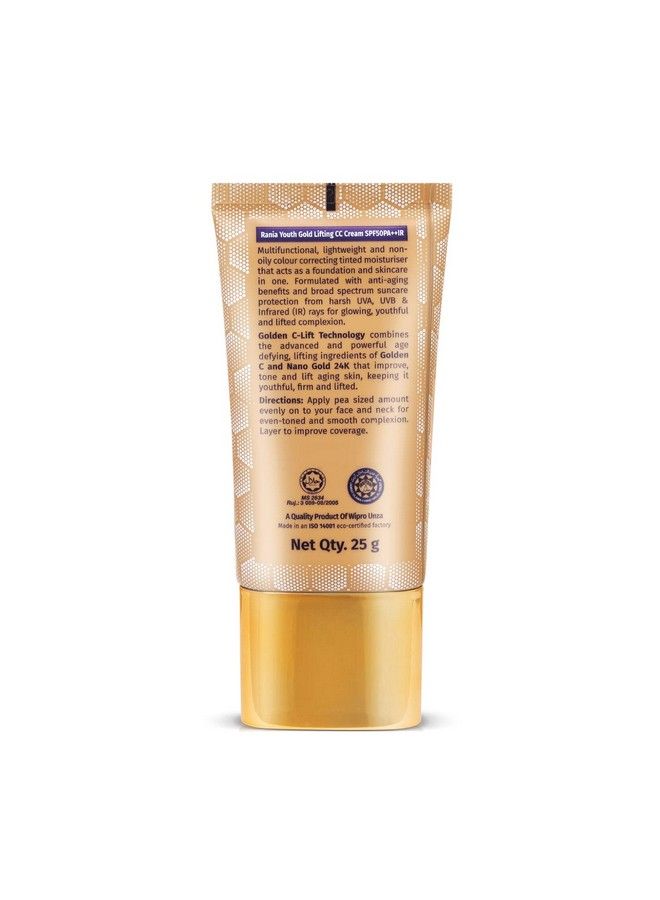 Youth Gold Lifting Cc Cream Spf50Pa++Ir With Vitamin C 25G