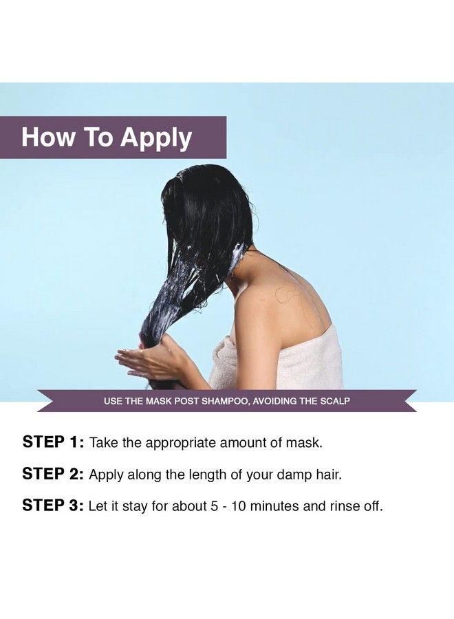 Anti Frizz Hair Mask ; Frizz Control Upto 24 Hours ; Powered By Hyaluronic Acid & Fatty Acids ; For Deep Conditioned & Frizz Free Hair ; Sulphate & Paraben Free ; Women & Men ; 250G