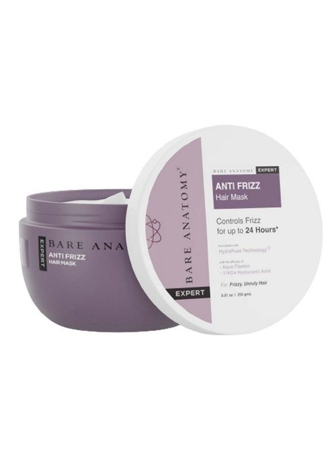 Anti Frizz Hair Mask ; Frizz Control Upto 24 Hours ; Powered By Hyaluronic Acid & Fatty Acids ; For Deep Conditioned & Frizz Free Hair ; Sulphate & Paraben Free ; Women & Men ; 250G