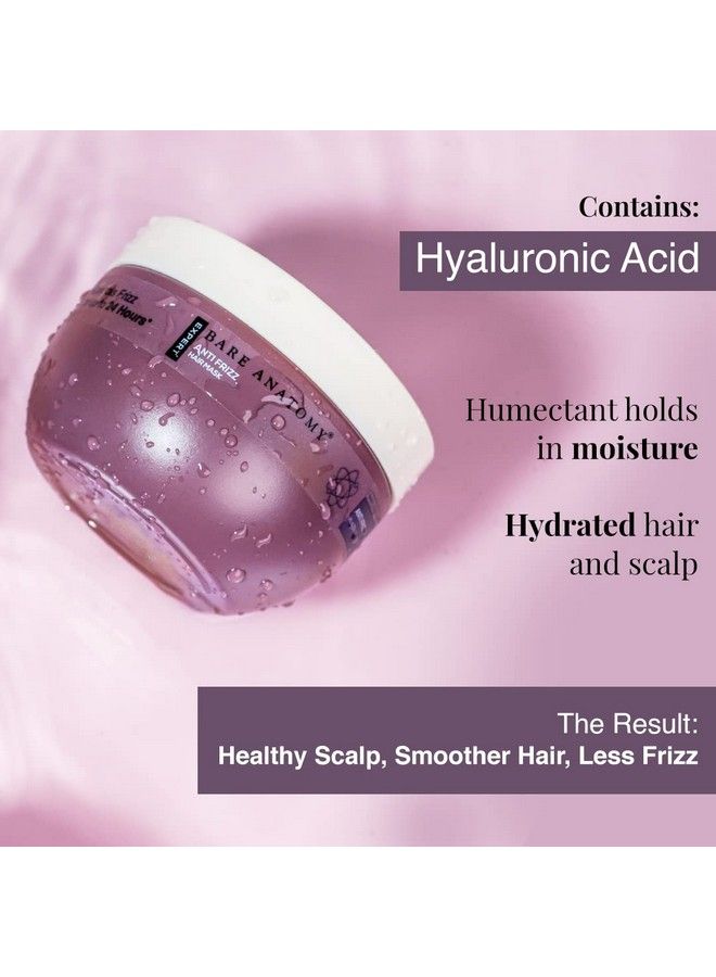 Anti Frizz Hair Mask ; Frizz Control Upto 24 Hours ; Powered By Hyaluronic Acid & Fatty Acids ; For Deep Conditioned & Frizz Free Hair ; Sulphate & Paraben Free ; Women & Men ; 250G