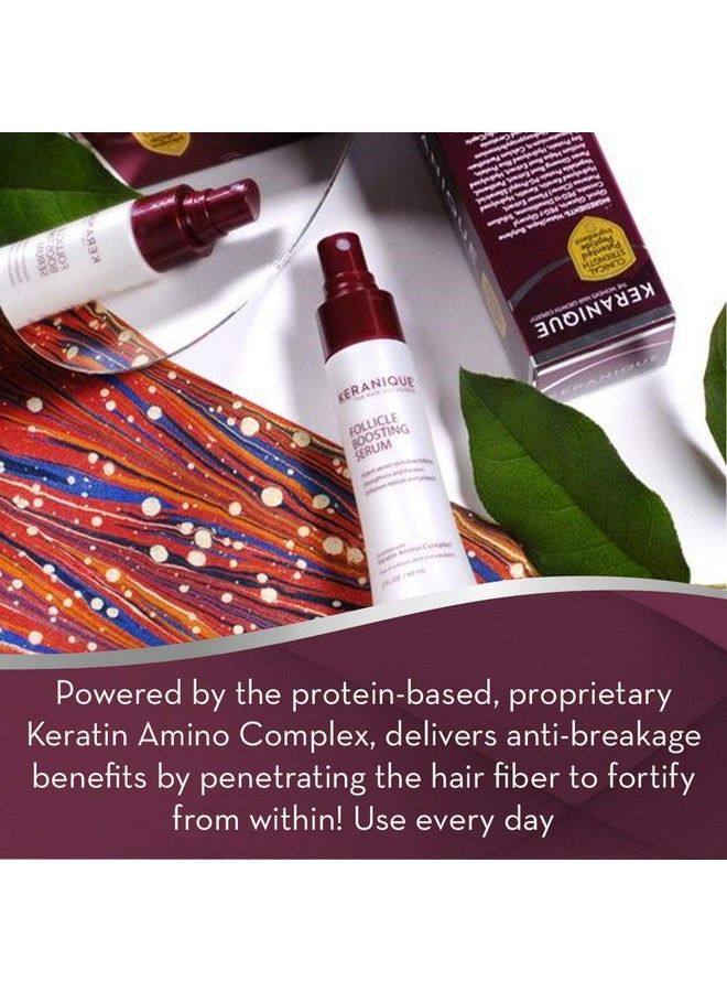 Follicle Boosting Serum For Healthy Hair Growth With Keratin Amino Complex. Fights Buildup Of Dht Nourishes Scalp Stimulates Hair Follicles. Use Daily For Thicker Fuller Healthier Hair