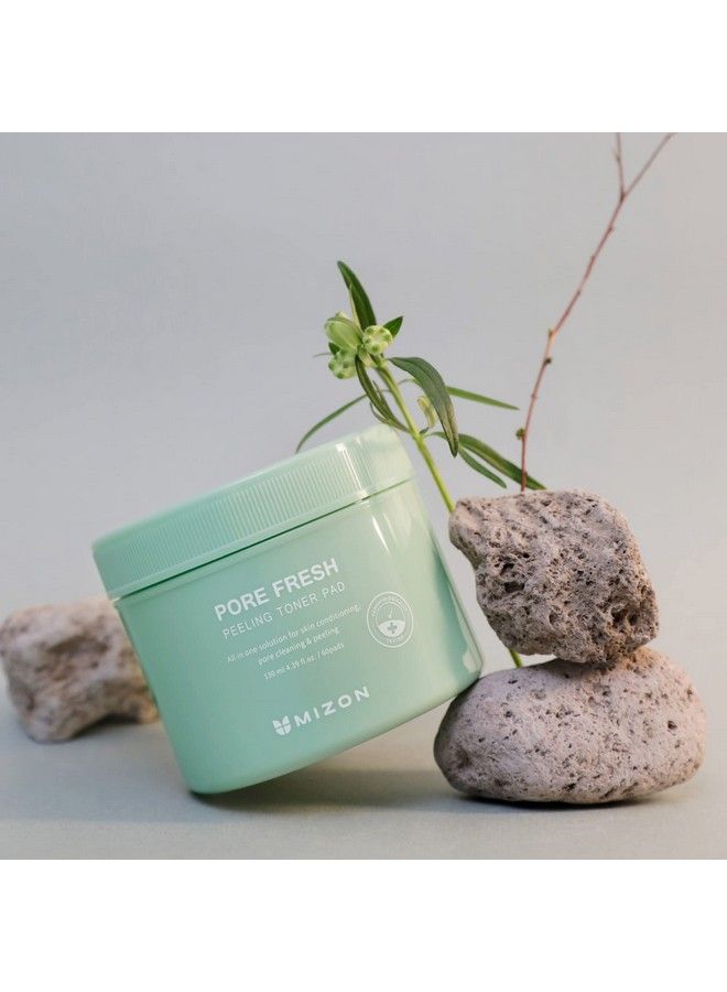Pore Fresh Peeling Toner Pad For Sensitive Skin Aha Bha Pha Peeling Pads Soothing Exfoliating Pore Care (60 Pads 130Ml)