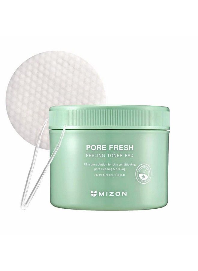 Pore Fresh Peeling Toner Pad For Sensitive Skin Aha Bha Pha Peeling Pads Soothing Exfoliating Pore Care (60 Pads 130Ml)