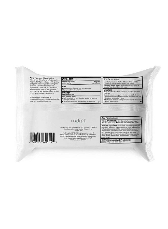 Suzanobagimd On The Go Cleansing Wipes For Oily Or Acne Prone Skin 25 Count Pack Of 1