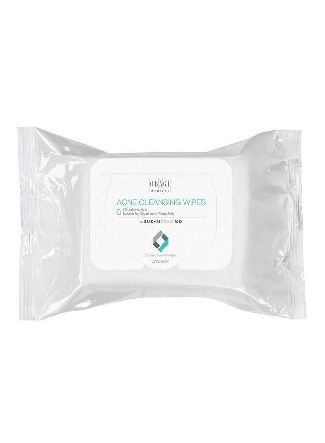 Suzanobagimd On The Go Cleansing Wipes For Oily Or Acne Prone Skin 25 Count Pack Of 1