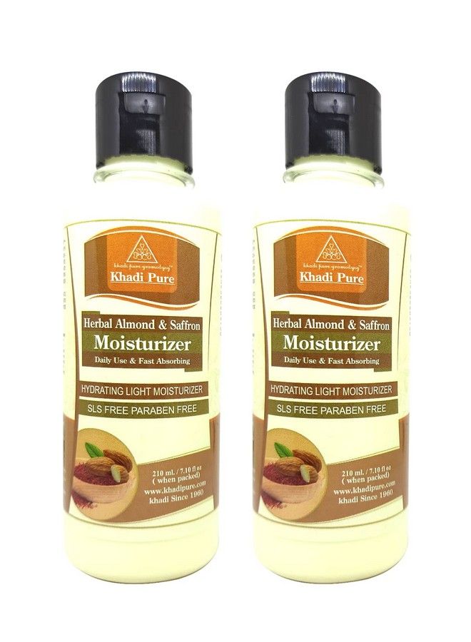 Herbal Almond & Saffron Moisturizer With Shea Butter Slsparaben Free 210 Ml (Pack Of 2)