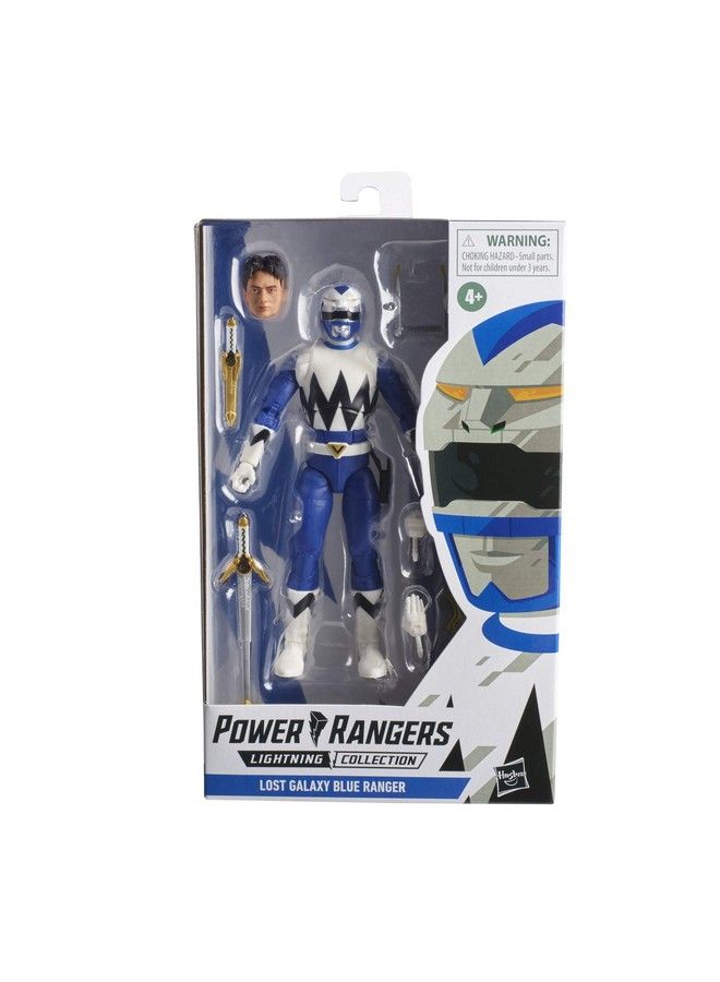 Lightning Collection Lost Galaxy Blue Ranger 6Inch Premium Collectible Action Figure Toy With Accessories