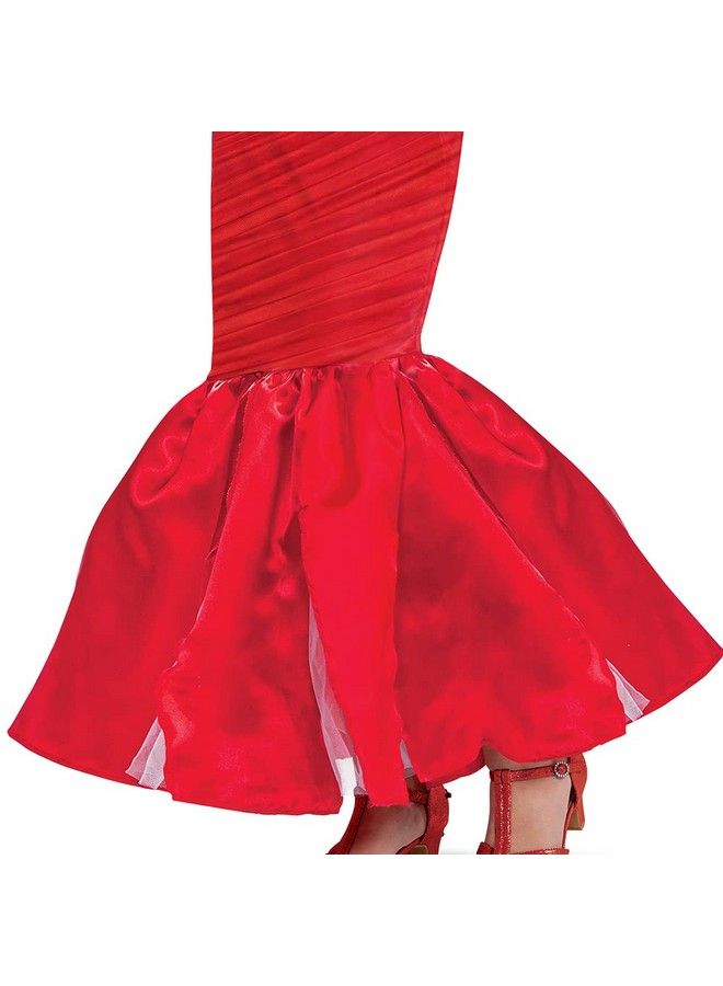 Cruella Dress Costume Official Disney Estella Red Dress Outfit From Cruella Live Action Movie Girls Size Extra Large (1416)