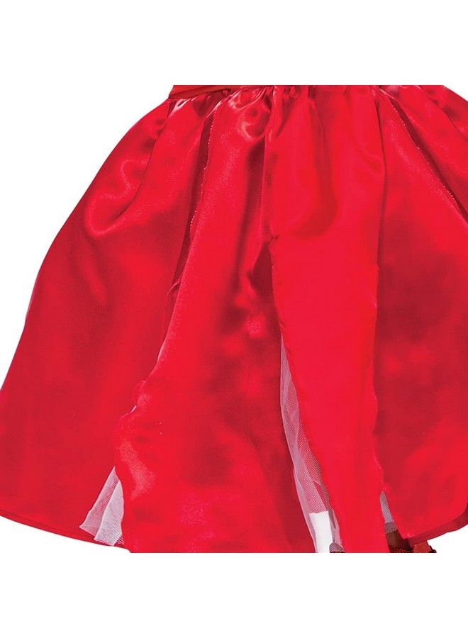 Cruella Dress Costume Official Disney Estella Red Dress Outfit From Cruella Live Action Movie Girls Size Extra Large (1416)