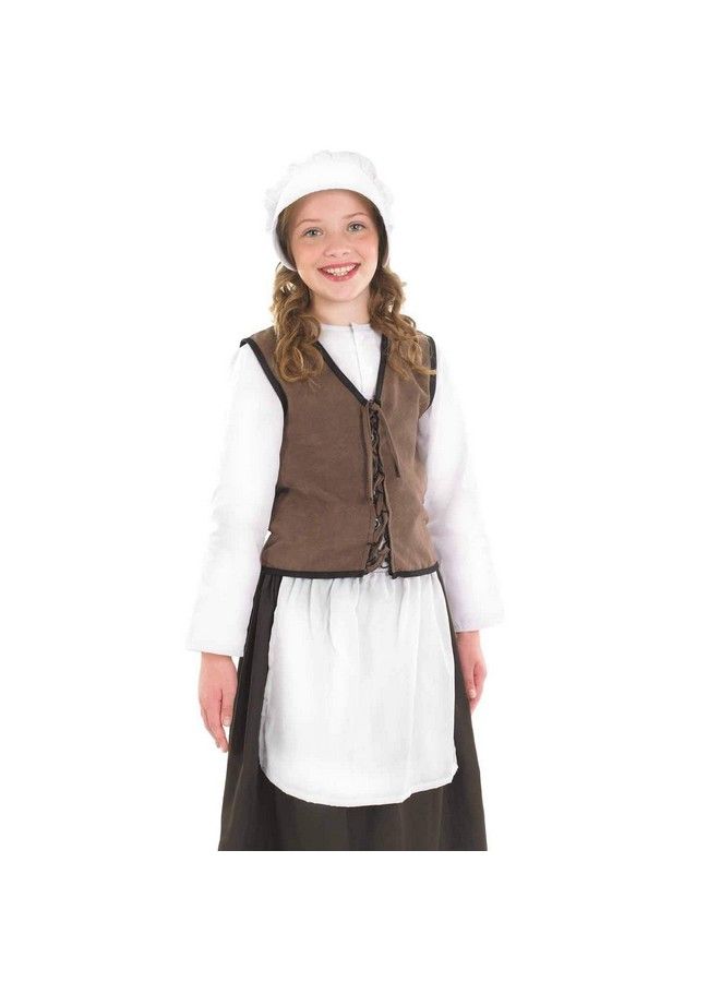 Colonial Costume Girls Tudor Kitchen Pilgrim Pioneer Halloween Girls Book Character Costumes For Kids Medium