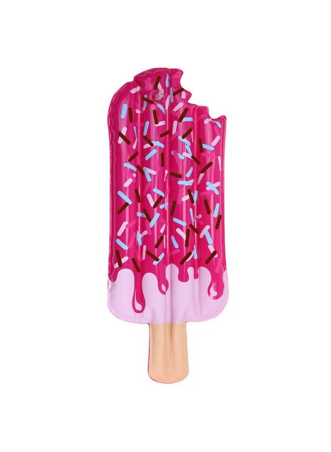 Doll Bathing Suit And Pool Float For 18 Inch Dolls ; Inflatable Popsicle Float Aqua Floral Print Swimsuit With Lace Neckline ; Dolls Sold Separately