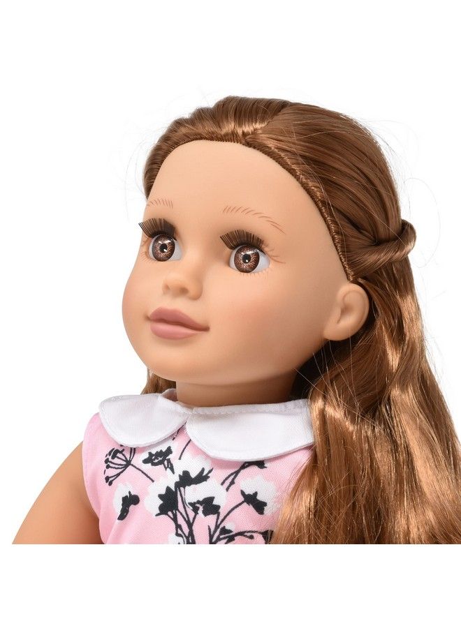 18 Inch Girl Doll Poseable Fashion Doll With Fine Hair For Styling Clothes Shoes Purse And Accessories Princess Doll For Girls And Kids