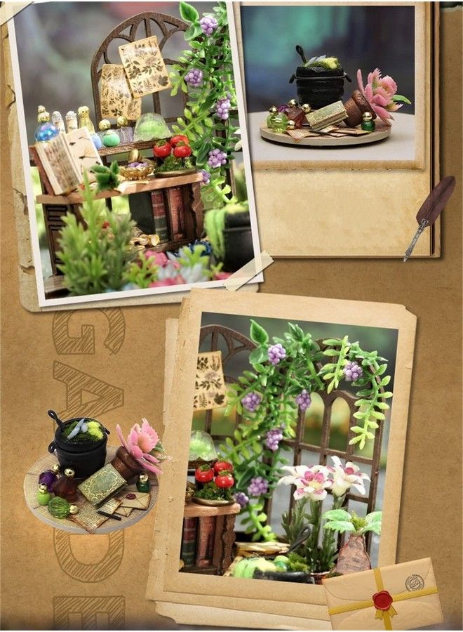 Romantic And Cute Dollhouse Miniature Diy House Kit Creative Room Perfect Diy Gift For Friendslovers And Families (Magic Garden)
