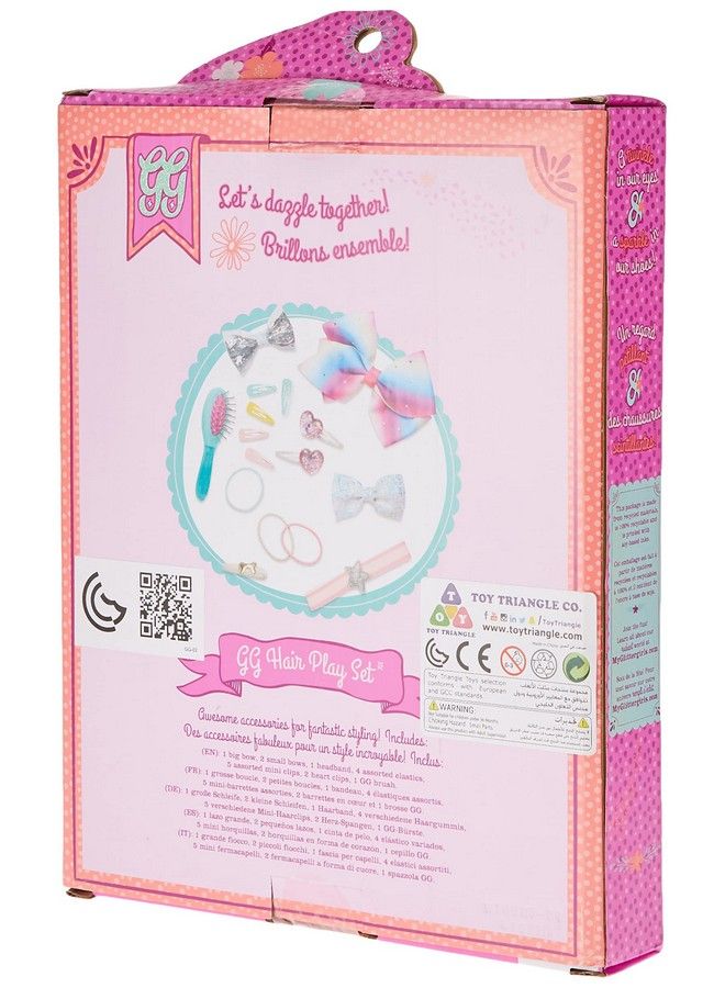 Gg Hair Play Set Hair Styling Accessories For 14Inch Dolls Toys Clothes And Accessories For Girls 3Yearold And Up