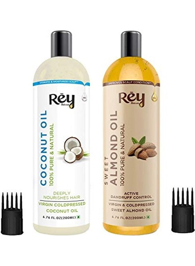 Coconut And Sweet Almond Oil  For Hair And Skin Multicolour 400ml
