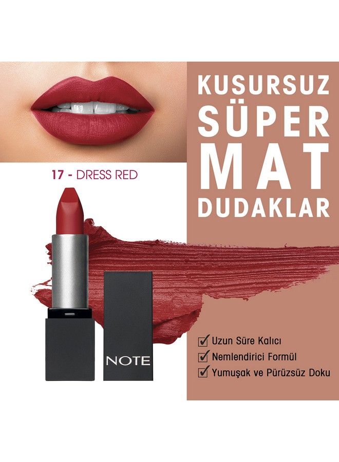Mattever Lipstick 17 Dress Red 4 G