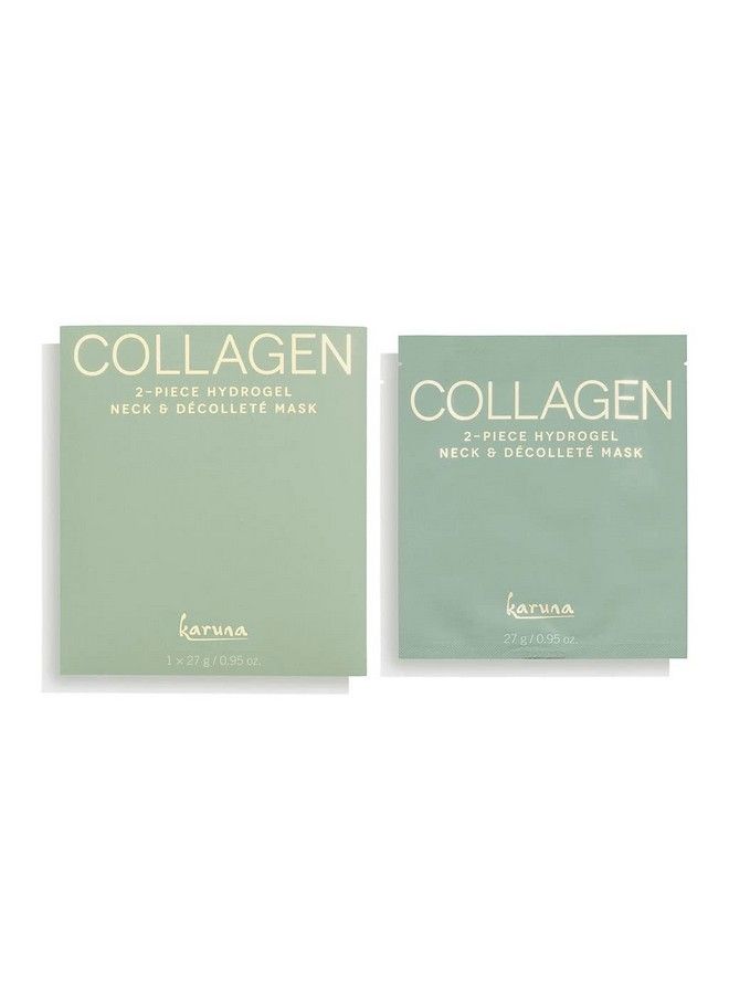 Collagen Hydrogel 2piece Neck and Décolleté Sheet Masks Skin Care Products with Collagen Hydrogel Technology for Smoothing Wrinkles Fine Lines and Deep Moisturizing of Skin (1 Pack)