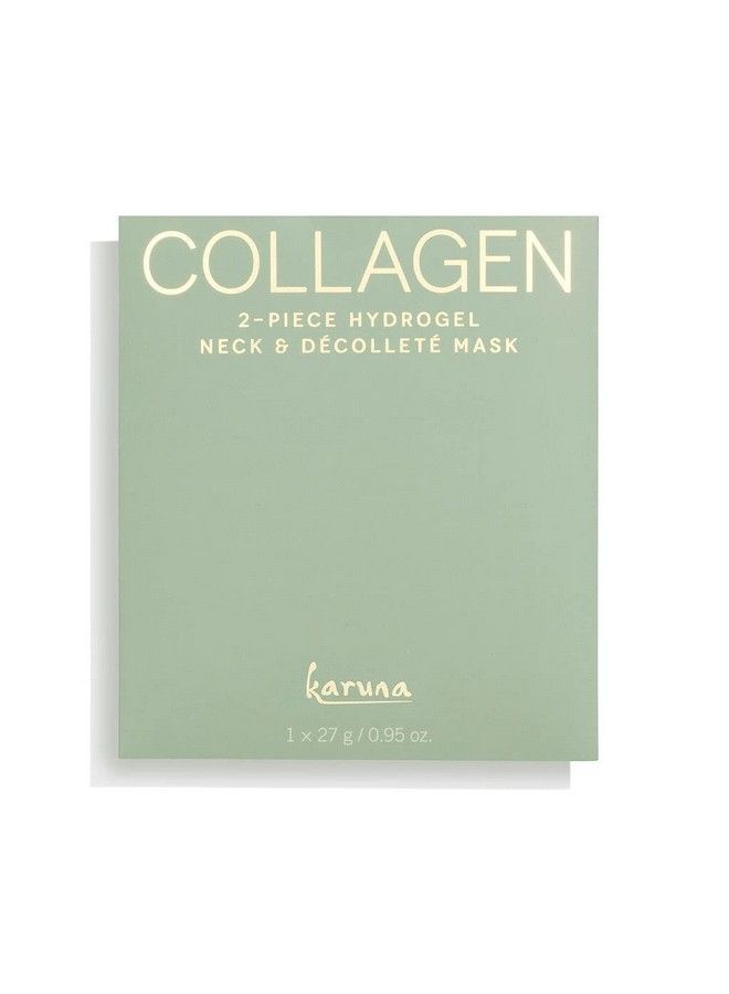 Collagen Hydrogel 2piece Neck and Décolleté Sheet Masks Skin Care Products with Collagen Hydrogel Technology for Smoothing Wrinkles Fine Lines and Deep Moisturizing of Skin (1 Pack)