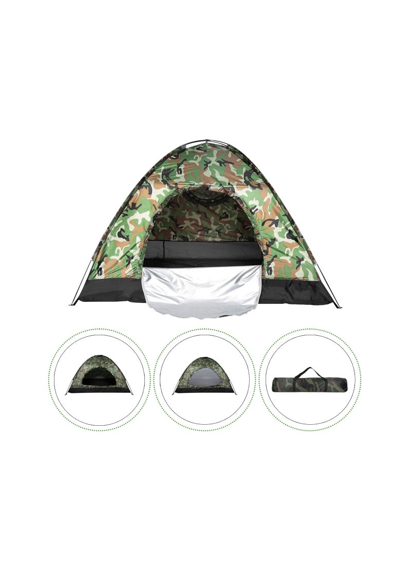 1-Piece Outdoor Camouflage Camping Tent Hiking Outdoor Equipment 3-4 Person