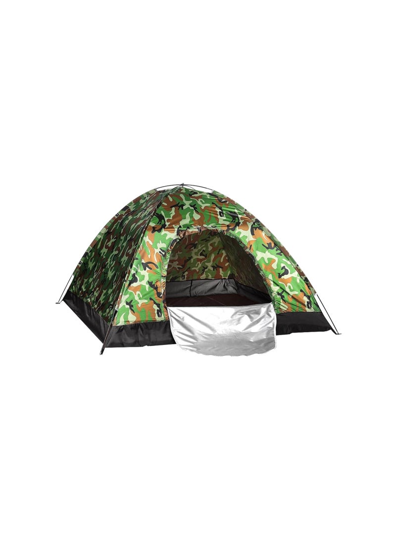 1-Piece Outdoor Camouflage Camping Tent Hiking Outdoor Equipment 3-4 Person