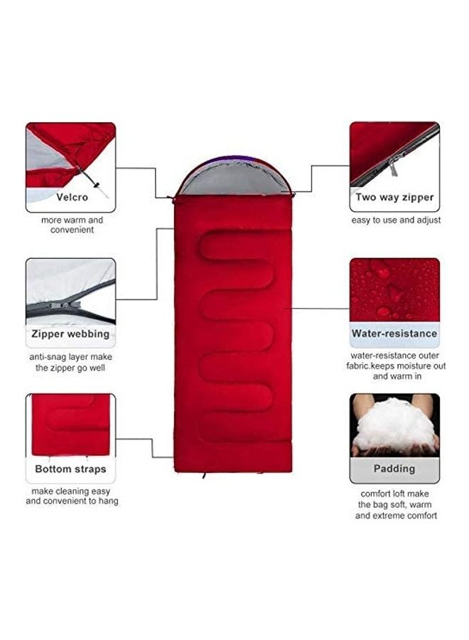 Lightweight Cotton Sleeping Bag For Camping 180x75x10cm