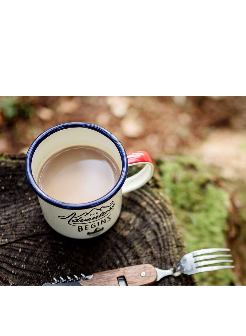 Enamel mug Cream