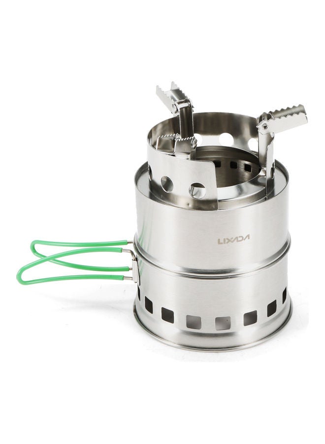 Folding Stainless Steel Camping Stove 14.4 x 9 x 14cm