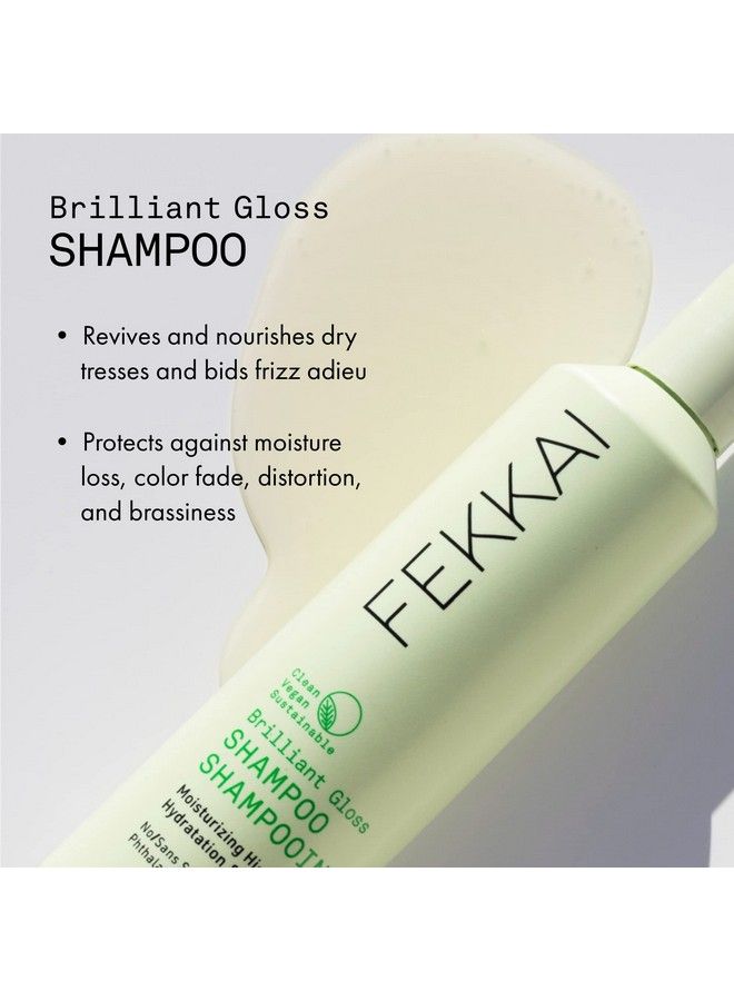 Brilliant Gloss Shampoo 2 Oz Revives & Nourishes Dry Frizzprone Hair Salon Grade Ewg Compliant Vegan & Cruelty Free