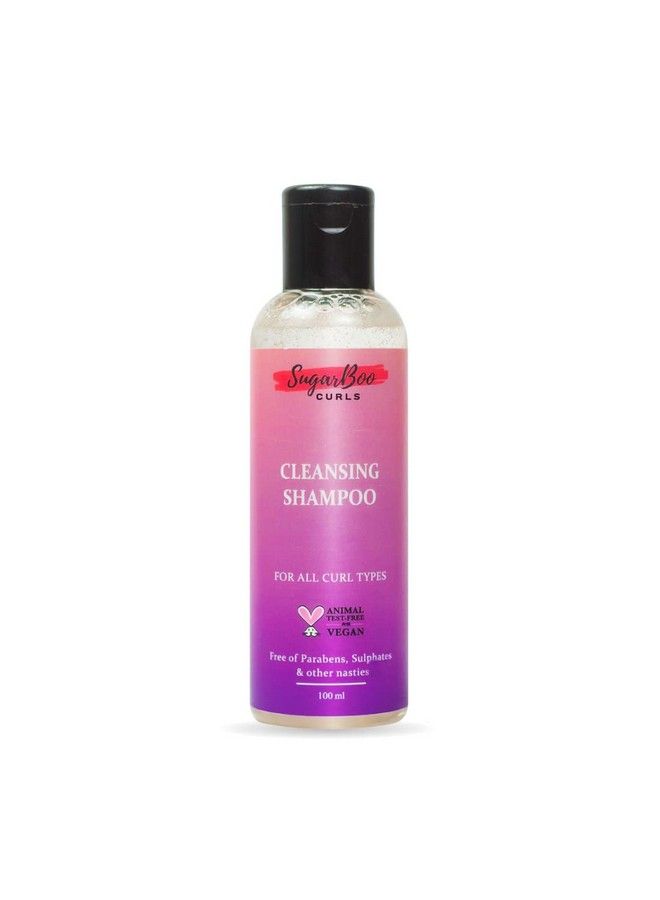 Curls Cleansing Shampoo (100Ml) For Dry Frizzy Wavy Curly Hair. Vegan & Cg Friendly. No Parabens Sulphates & Other Nasties