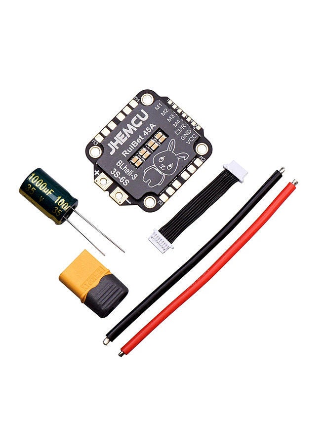 RuiBet 45A BLHELI_S Dshot600 3-6S Brushless 4 in 1 ESC 30X30mm for FPV Freestyle Flight Controller Stack DIY Parts