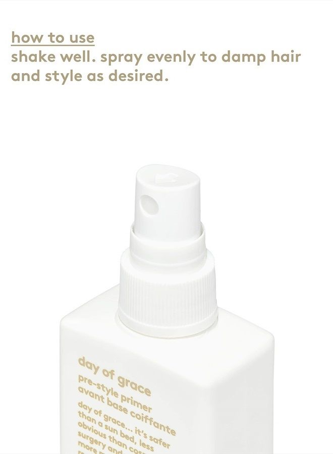 Day of Grace Pre-Style Primer - Leave-in Heat Protectant Spray - Moisturizes, Detangles & Smooths Hair - Travel Size, 50ml / 1.7fl.oz