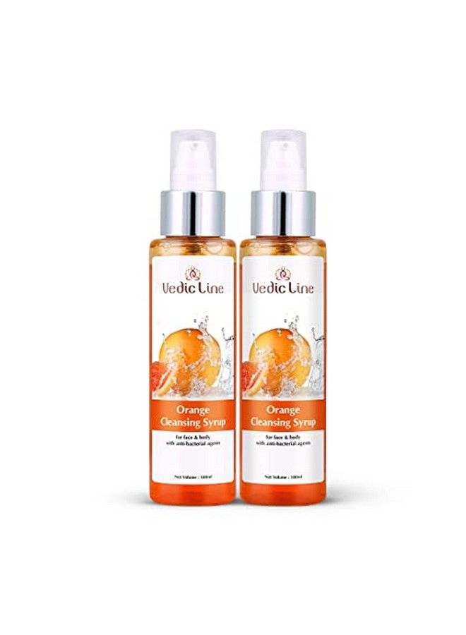 Orange Cleansing Syrup For Body & Face Reduce Dirt & Impurities Dead Skin Cells With Orange Extract For Nourished Skin(Pack Of 2) (2 * 100 Ml)