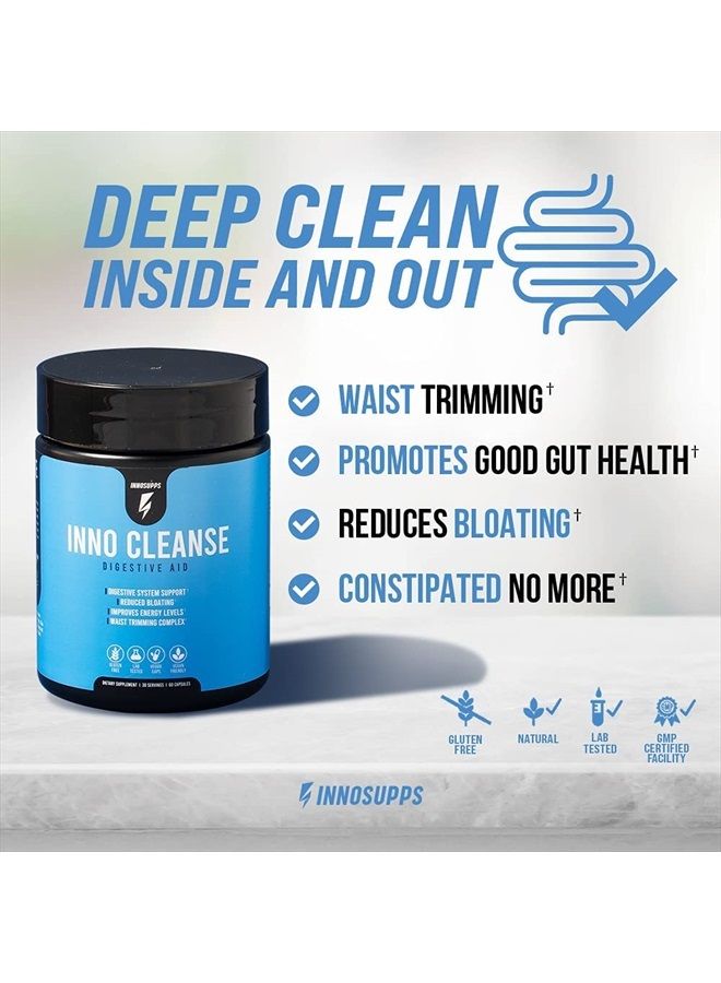 Inno Cleanse - Waist Trimming Complex | Digestive System Support & Aid | Reduced Bloating | Improves Energy Levels | Gluten Free, Vegan Friendly