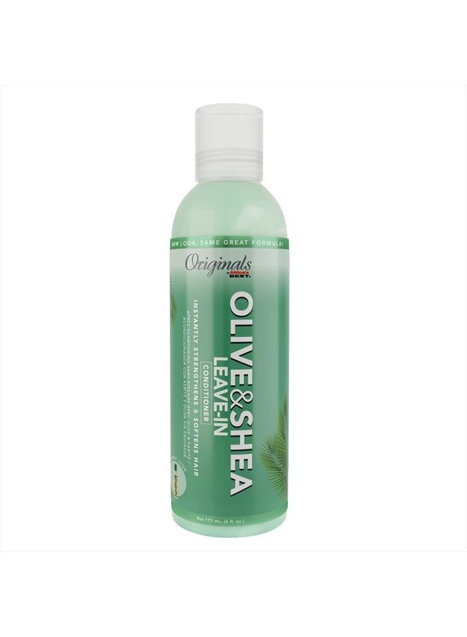 Olive Oil Leave-In Conditioner, Stop Breakage and Strengthen Hair Instantly, Restores Shine, Moisturizing, Strengthening, Revitalizing, 6 oz