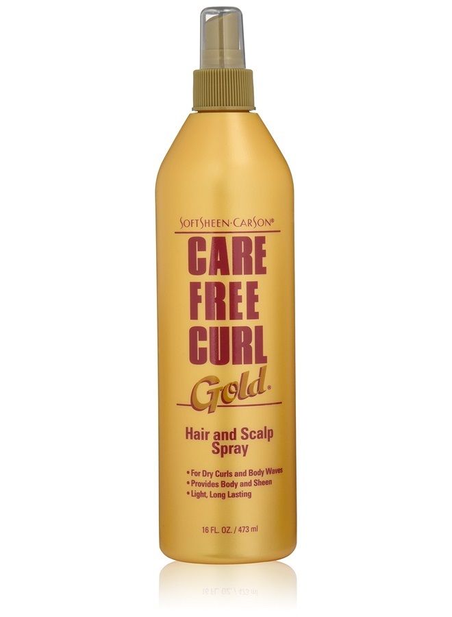 Softsheen-Carson Care Free Curl Gold Hair and Scalp Spray, 16 Fl oz