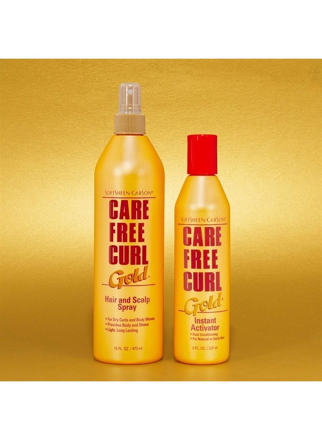 Softsheen-Carson Care Free Curl Gold Hair and Scalp Spray, 16 Fl oz