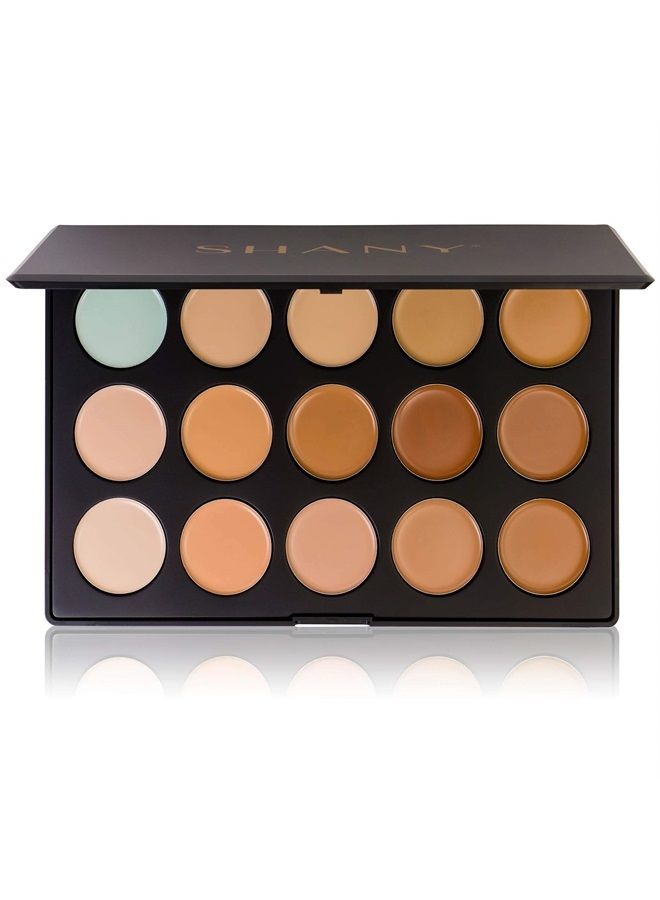 Professional Cream Foundation and Camouflage Concealer - 15 Color Palette