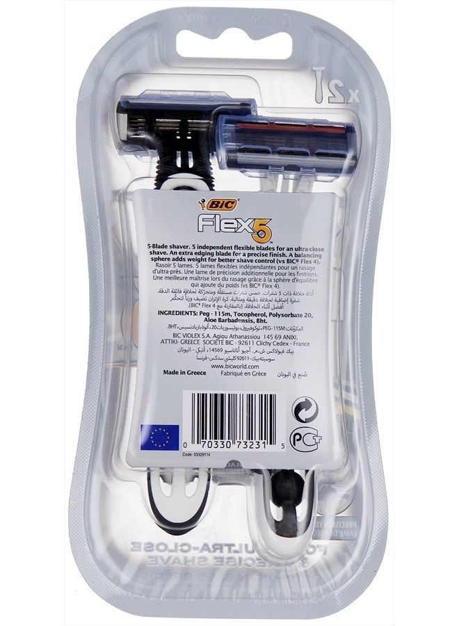 BiC Flex 5 Blades - 2 CT