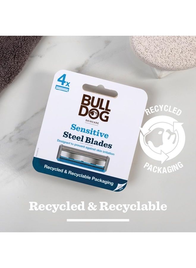 Bulldog Skincare Sensitive Bamboo Razor Blades x4