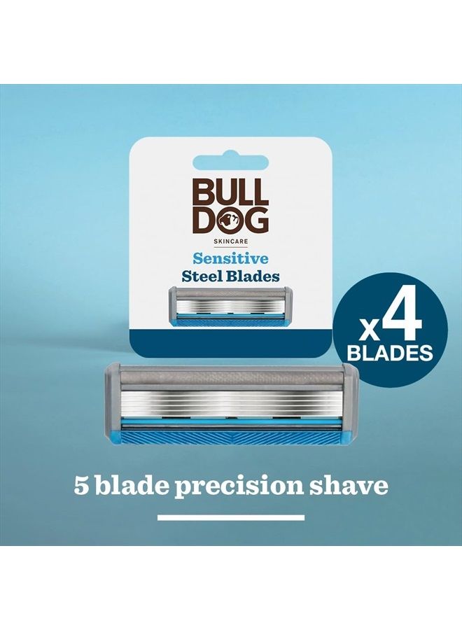 Bulldog Skincare Sensitive Bamboo Razor Blades x4