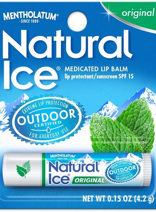 Natural Ice Lip Balm Original SPF 15 1 Each ( Pack of 3)