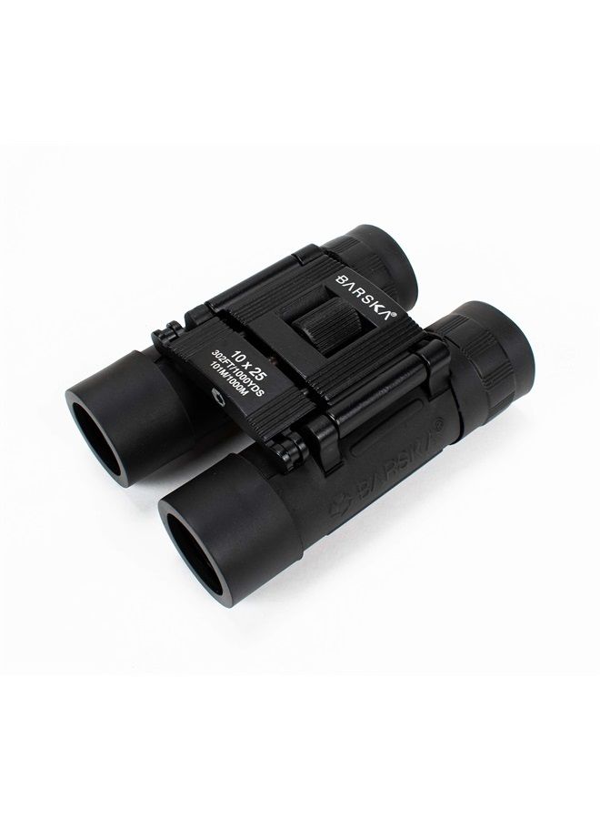 Lucid View 10x25 Compact Binoculars (Blue Lens)