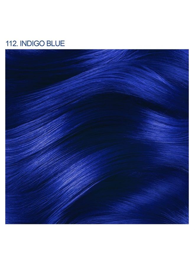 Semi Permanent Hair Color - Vegan and Cruelty-Free Hair Dye - 4 Fl Oz - 112 Indigo Blue (Pack of 1)