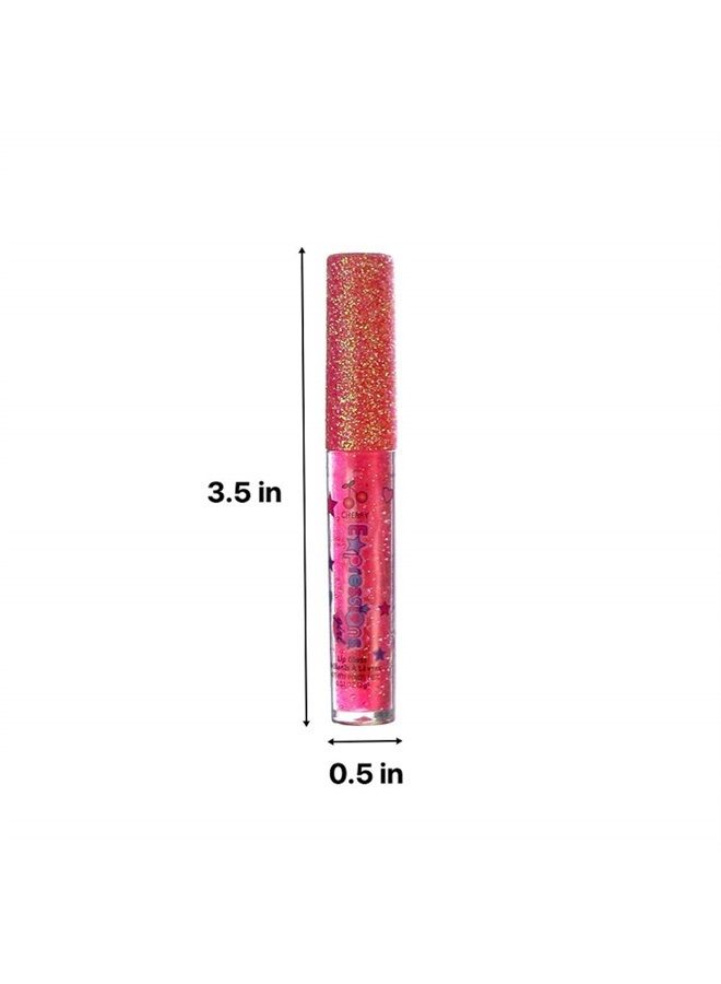 7pc Fruity Flavored Lip Gloss Set, Long Lasting Glossy Lip Makeup for Kids/Teens - Lip Gloss in Assorted Fruity Flavors, Teen Girls Party Favors, Non Toxic Makeup for Kids