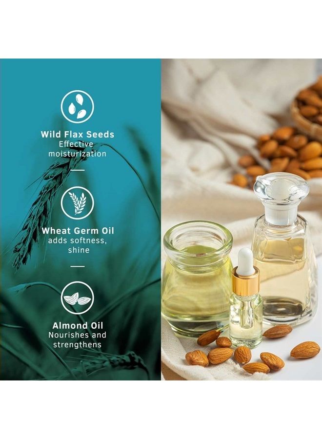 Daily Use Hair Cream - 100g - Suitable for All Hair Types, Non-Greasy Nourishment for Hair, Non-Sticky Alternative to Oil, Enriched with Wild Flax Seeds, Almond Oil