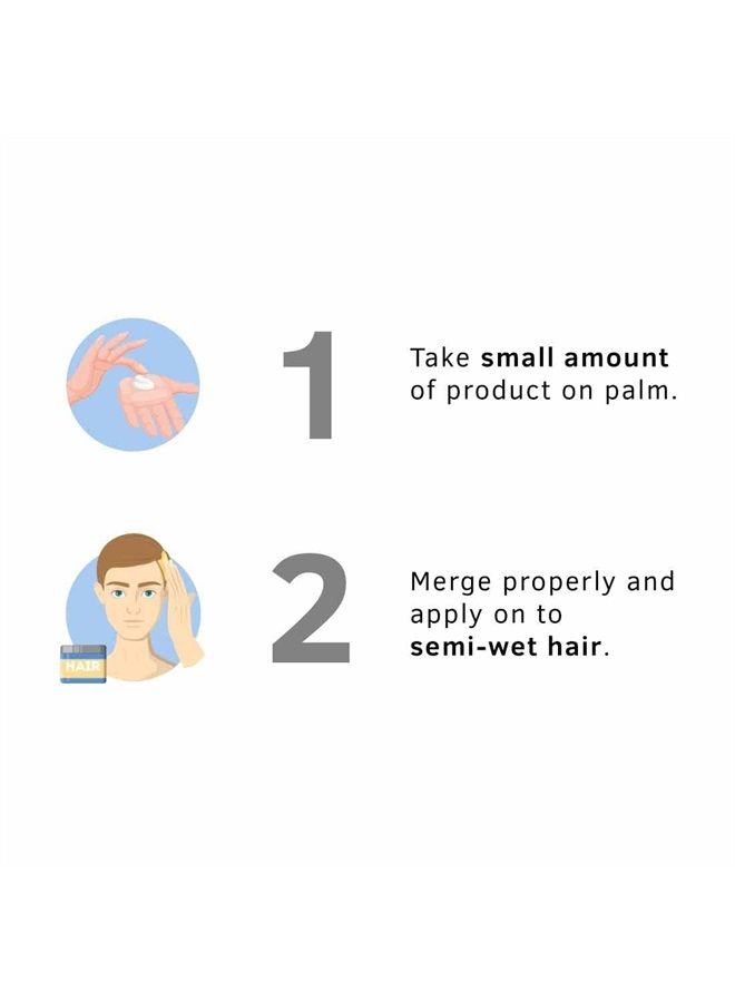 Daily Use Hair Cream - 100g - Suitable for All Hair Types, Non-Greasy Nourishment for Hair, Non-Sticky Alternative to Oil, Enriched with Wild Flax Seeds, Almond Oil