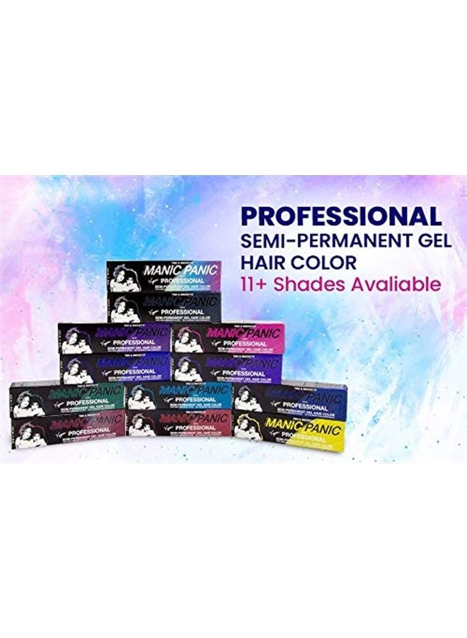 Professional Love Power Purple - Medium Red Based Violet Purple Semi Permanent Gel Hair Color - Lasts Through 40+ Washes - No Developer Required (3oz)